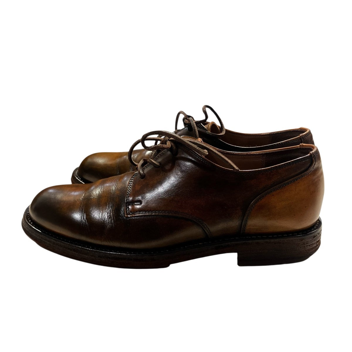 MOTO Wステッチ外羽根 Plain Toe Oxford Shoesレザーシューズ1632 古着・中古-3枚目のアイテム画像