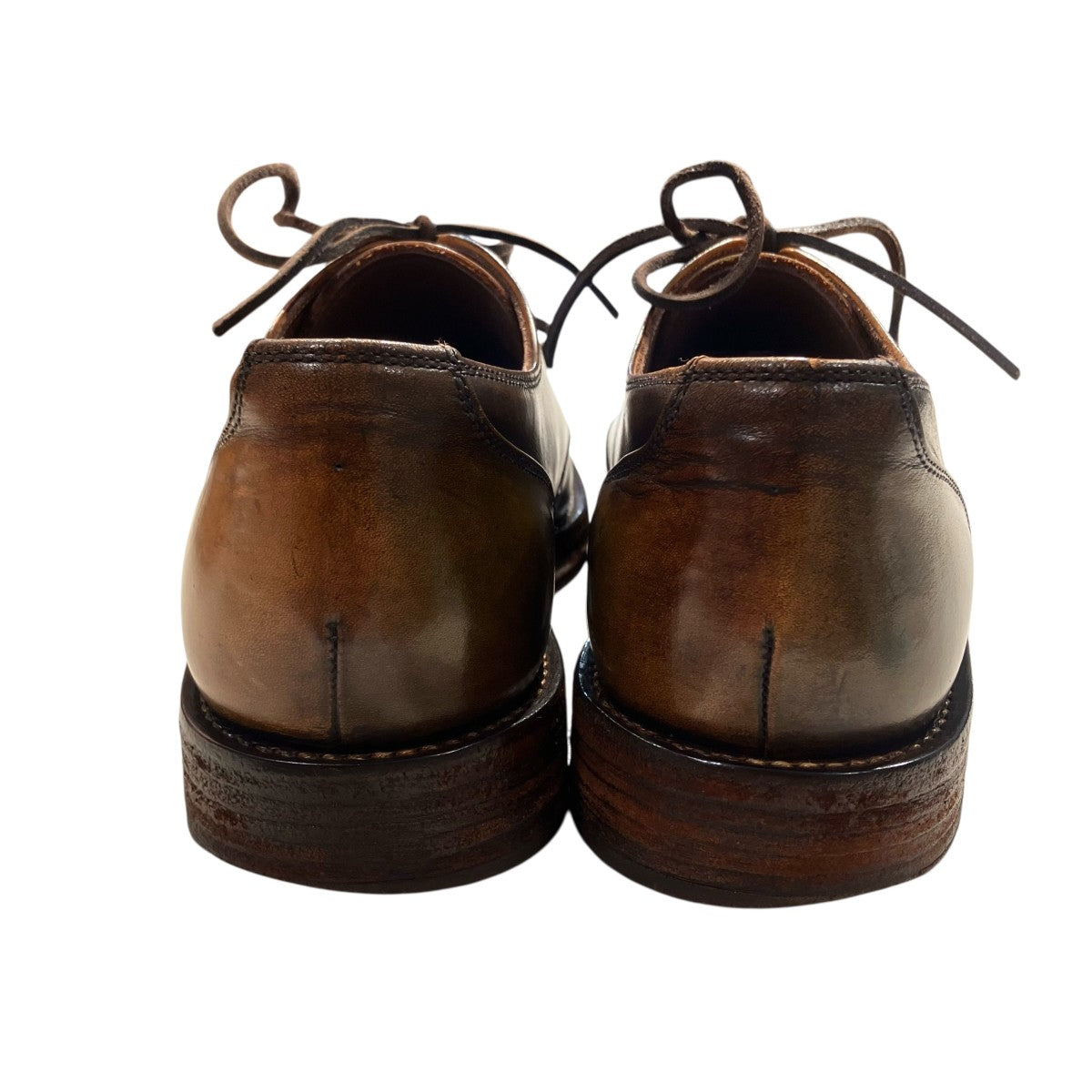 MOTO Wステッチ外羽根 Plain Toe Oxford Shoesレザーシューズ1632 古着・中古-4枚目のアイテム画像