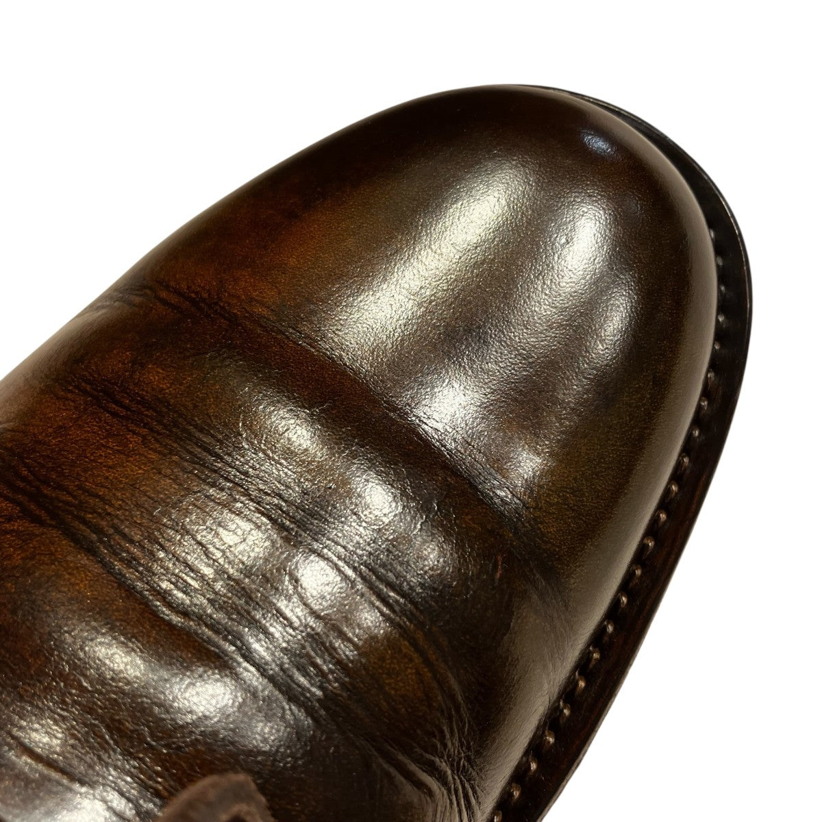 MOTO Wステッチ外羽根 Plain Toe Oxford Shoesレザーシューズ1632 古着・中古-6枚目のアイテム画像