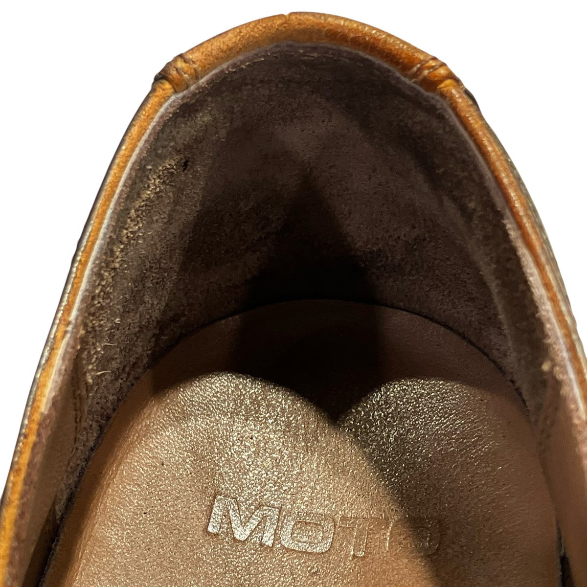 MOTO Wステッチ外羽根 Plain Toe Oxford Shoesレザーシューズ1632 古着・中古-7枚目のアイテム画像