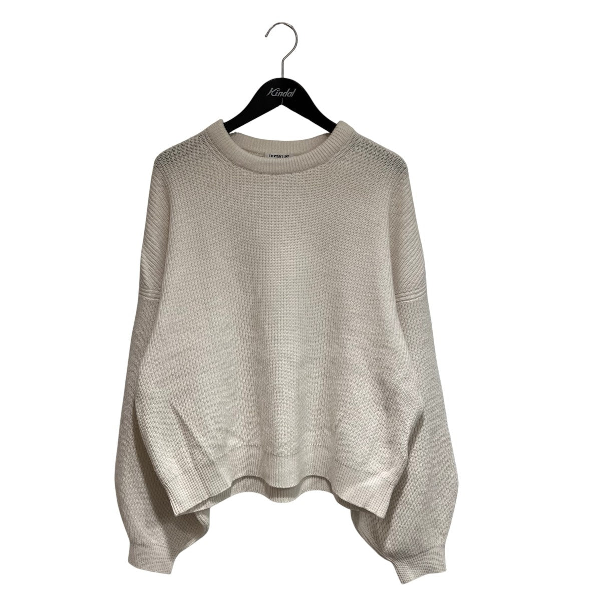 EVERYDAY I LIKE． 22AWカシミア混クルーネックニット22-080-500-8250-3-0 古着・中古-1枚目のアイテム画像