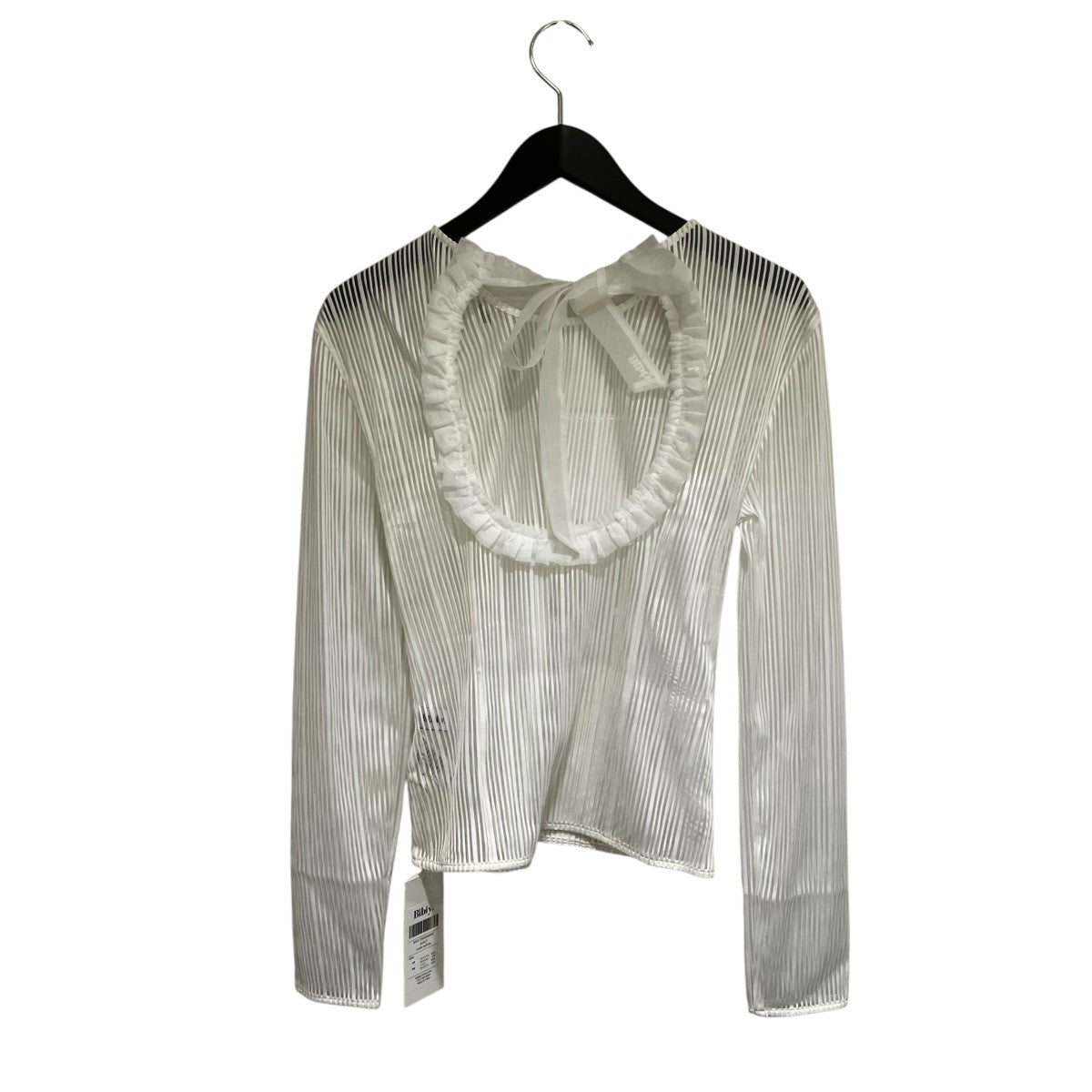 Bibiy AVELINE RIBBON TOP 黒　F Bibiy．(ビビィ) AVELINE RIBBON TOP長袖ブラウスB50-TS098WHF B50