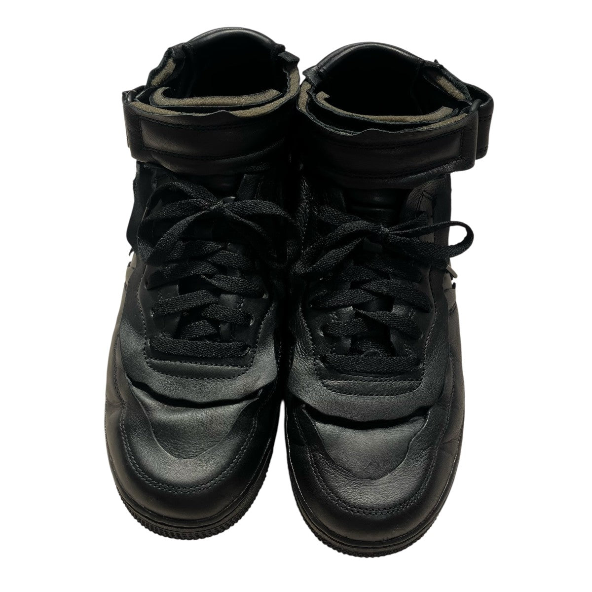 NIKE×COMME des GARCONS Air Force 1 Mid BlackハイカットスニーカーDC3601-001 古着・中古-2枚目のアイテム画像