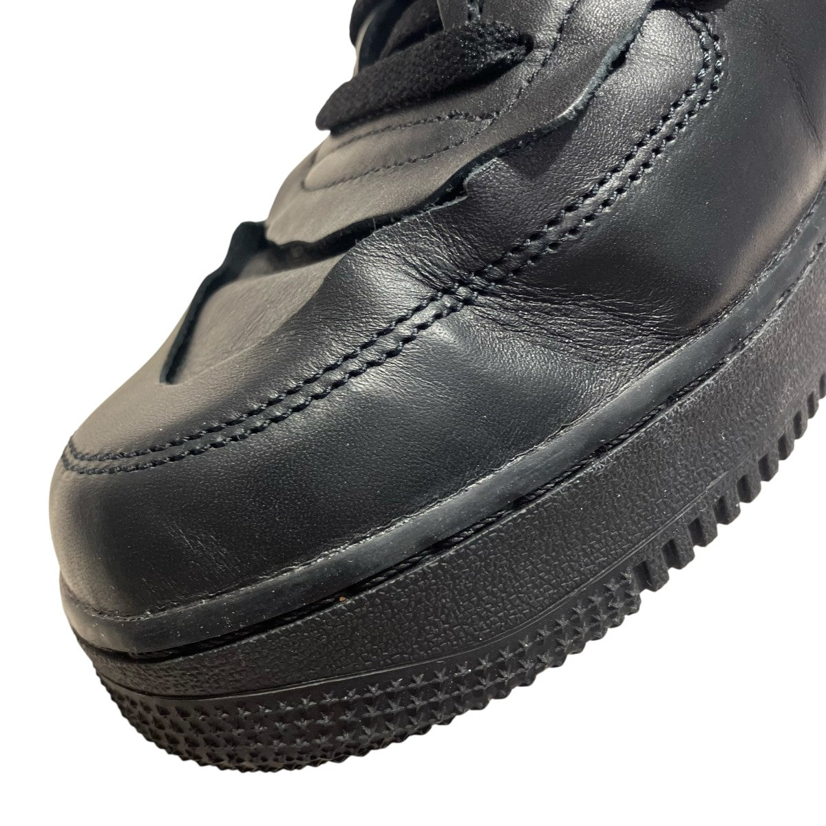NIKE×COMME des GARCONS Air Force 1 Mid BlackハイカットスニーカーDC3601-001 古着・中古-6枚目のアイテム画像