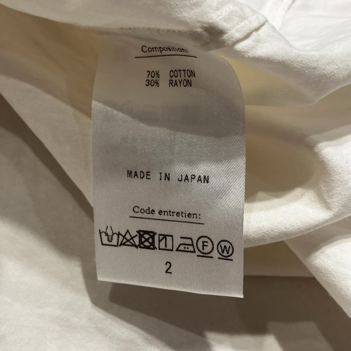 A．PRESSE Open Collar Shirt長袖シャツ23SAP-02-05M 古着・中古-6枚目のアイテム画像