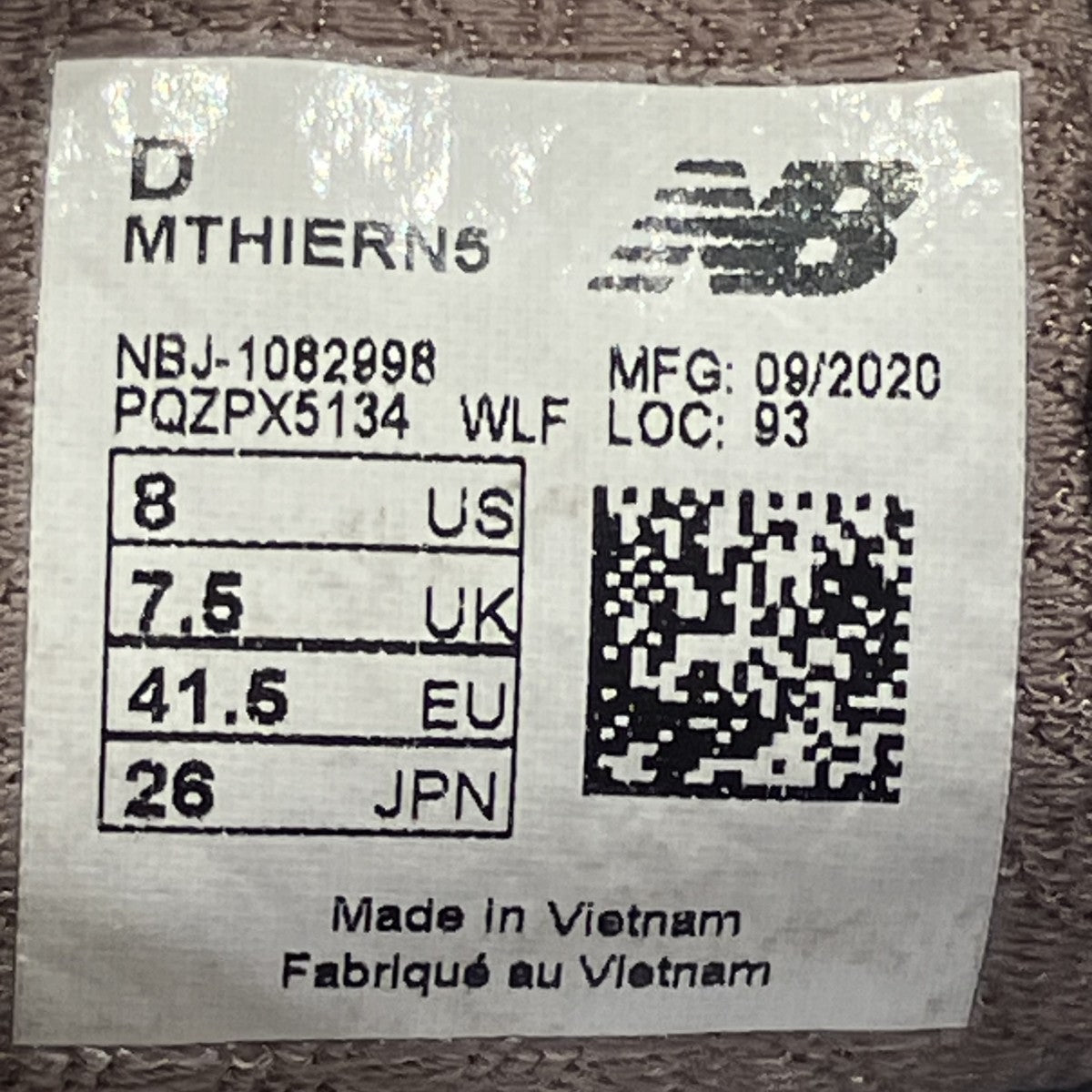 NEW BALANCE×nonnative FRESH FOAM HIERROローカットスニーカーMTHIERN5 古着・中古-6枚目のアイテム画像