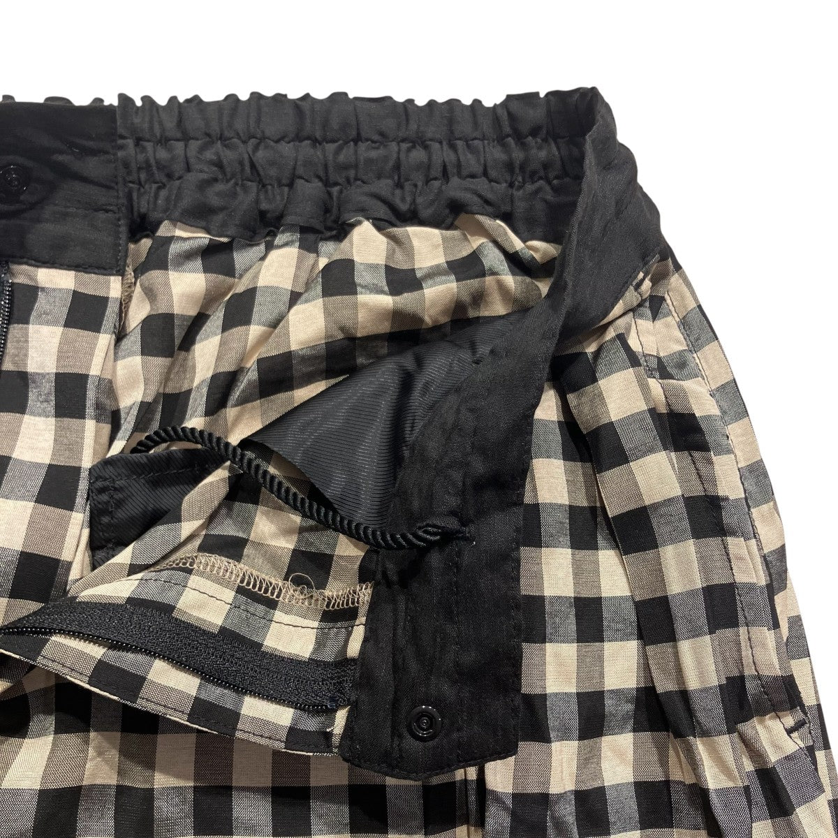 SASQUATCHfabrix． BLOCK CHECK WIDE PANTSイージーパンツ20SS-PA9-016 古着・中古-5枚目のアイテム画像