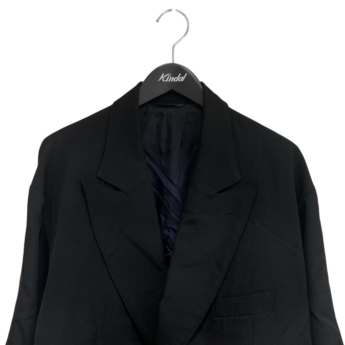 doublet 19AWLINED CHAOS EMBROIDERY WIDE TAPERED JACKETテーラードジャケット19AW13JK27 古着・中古-3枚目のアイテム画像