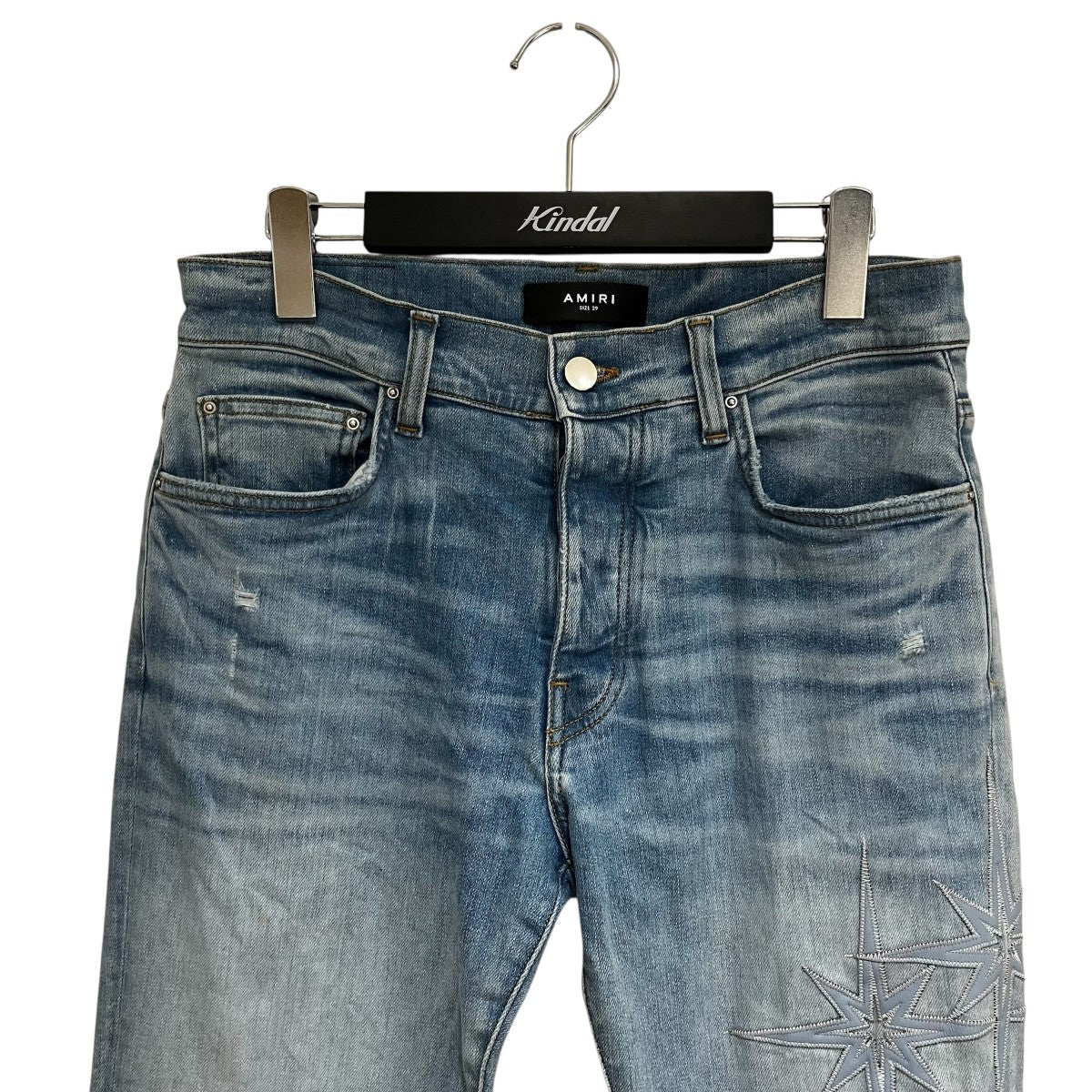 AMIRI Starburst Applique Skinny JeanデニムパンツAMDNSY1141 古着・中古-3枚目のアイテム画像