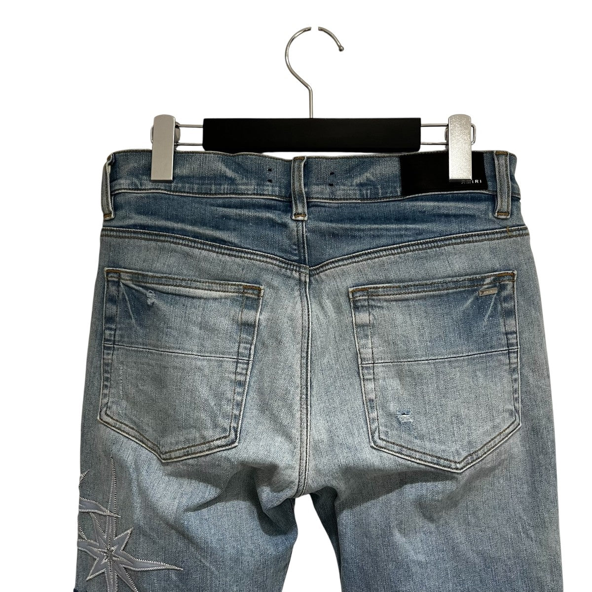 AMIRI Starburst Applique Skinny JeanデニムパンツAMDNSY1141 古着・中古-4枚目のアイテム画像