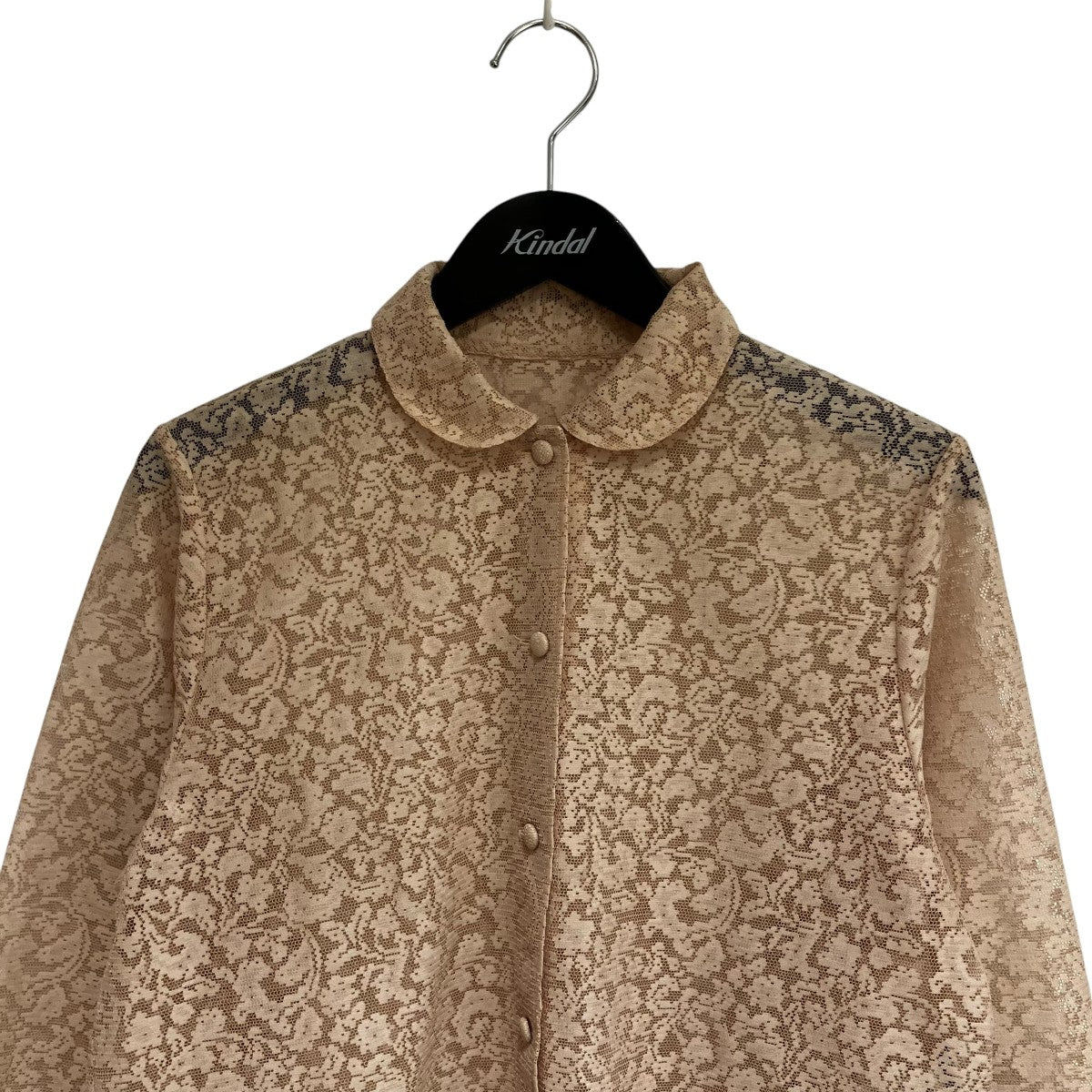 COMME des GARCONS 70S初期タグ 丸襟レースシャツレースシャツB-110070 古着・中古-3枚目のアイテム画像