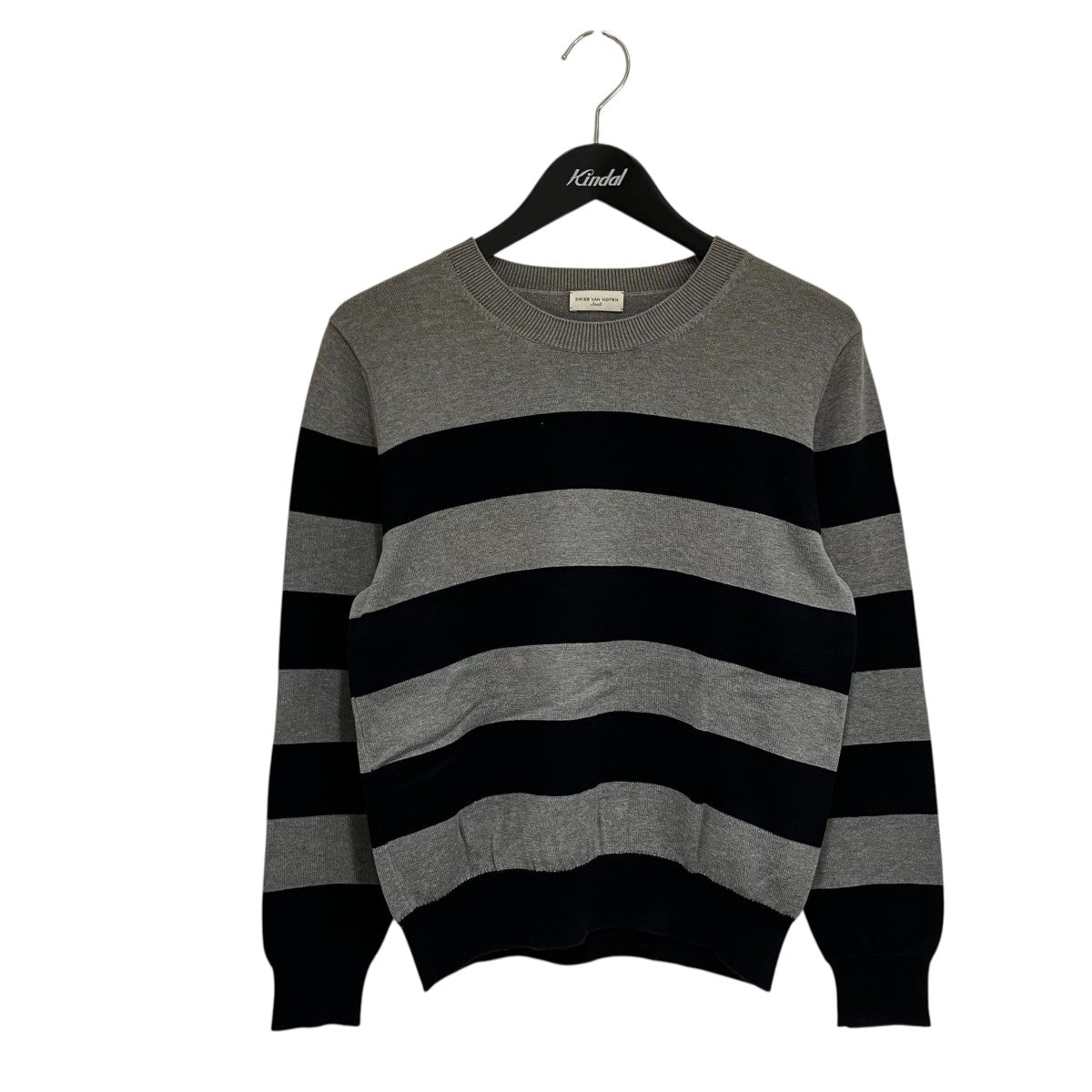 DRIES VAN NOTEN ボーダーニット 古着・中古-1枚目のアイテム画像