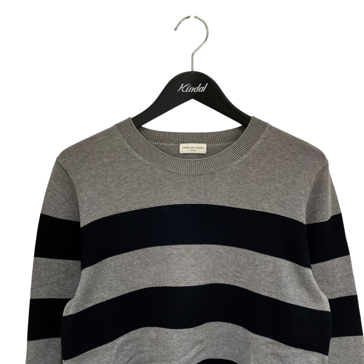 DRIES VAN NOTEN ボーダーニット 古着・中古-3枚目のアイテム画像