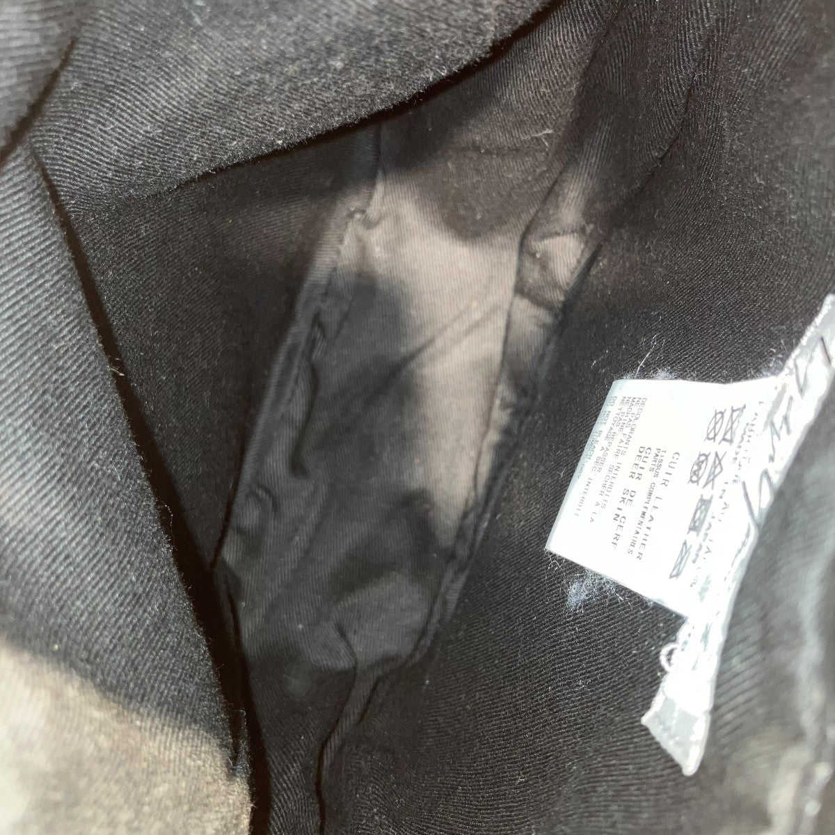 YOHJI YAMAMOTO 巾着ショルダーポーチショルダーバッグHH-I02-778 古着・中古-5枚目のアイテム画像
