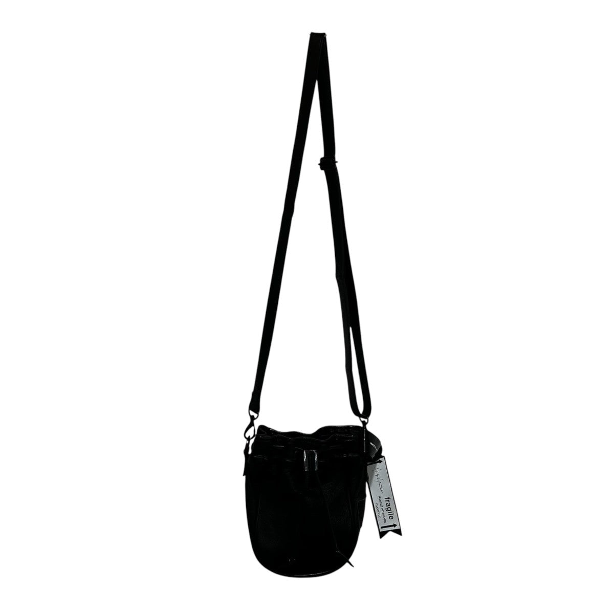 YOHJI YAMAMOTO 巾着ショルダーポーチショルダーバッグHH-I02-778 古着・中古-6枚目のアイテム画像