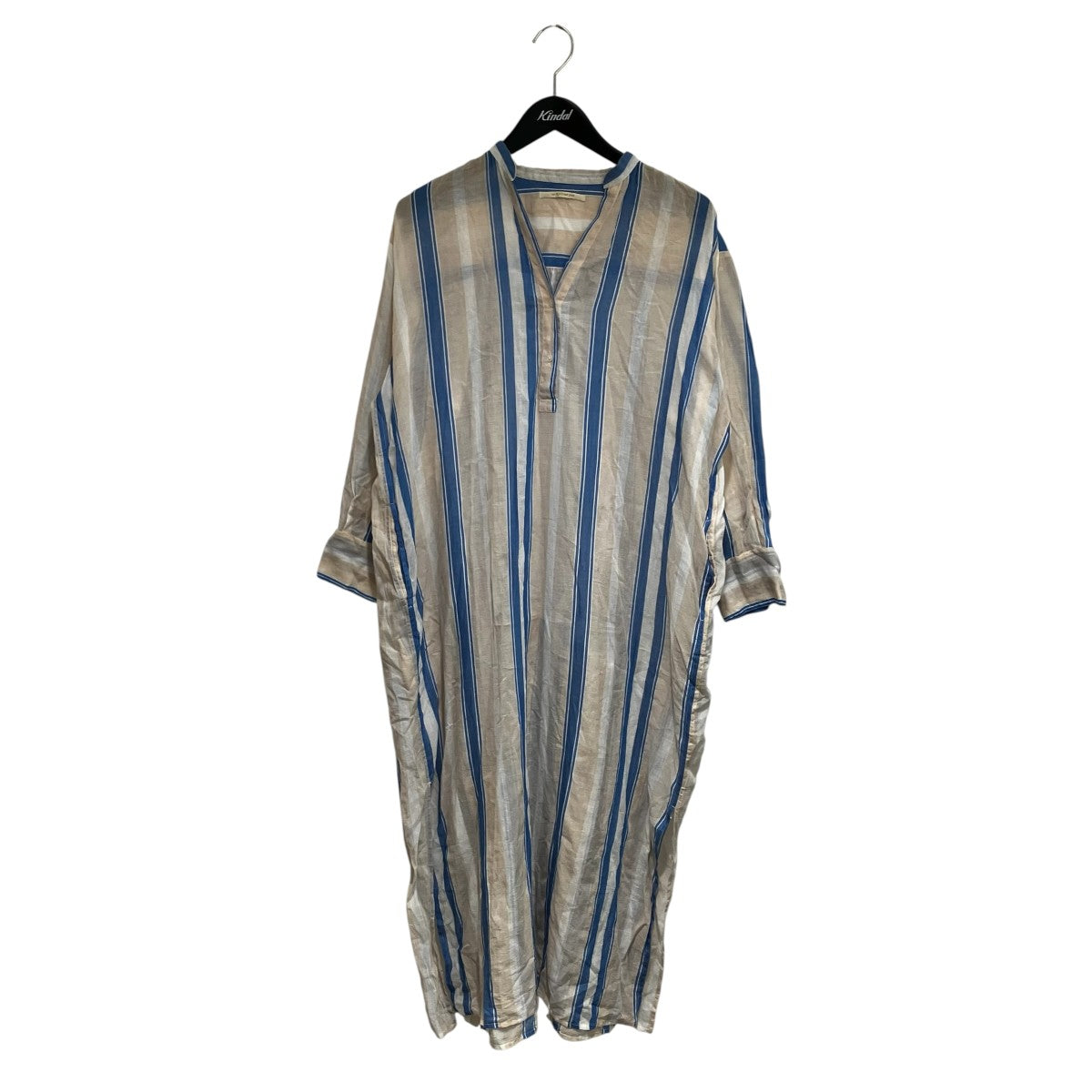 ne quittez pas VOILE STRIPE DRESS長袖ワンピース010101266 古着・中古-1枚目のアイテム画像