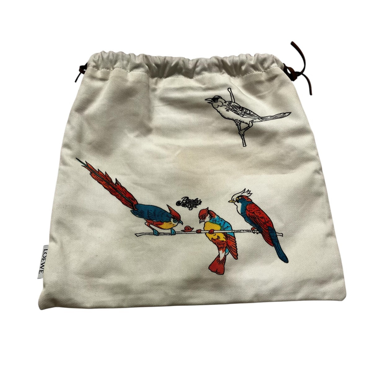 LOEWE パウラズイビザコレクション巾着ポーチ 古着・中古-2枚目のアイテム画像