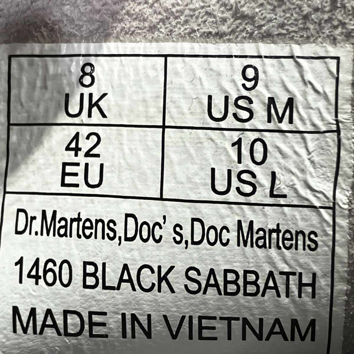 ×Black Sabbath 1460 プリント8ホールブーツAW006 SH08V