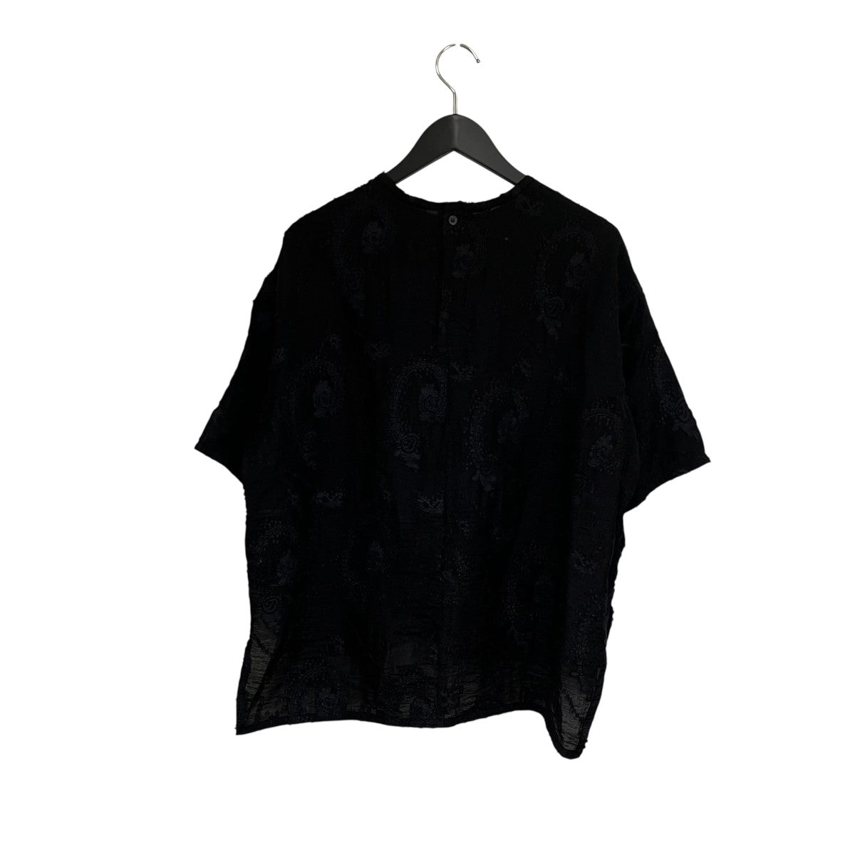JACQUARD SHEER SHORT SIEEVE BLOUSE半袖ブラウス2211F01004