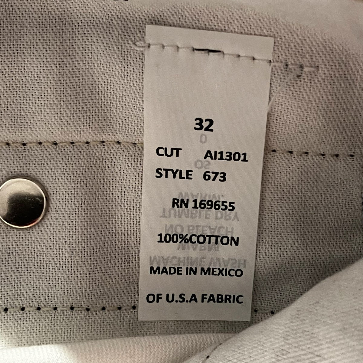 BEN DAVIS USA GORILLA CUT Black Denimデニムパンツ673 古着・中古-6枚目のアイテム画像