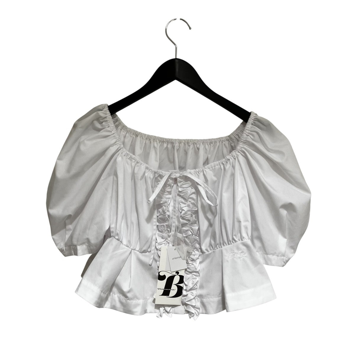 CYNTHIA CROPPED BLOUSE半袖ブラウスB50-BL066WHF