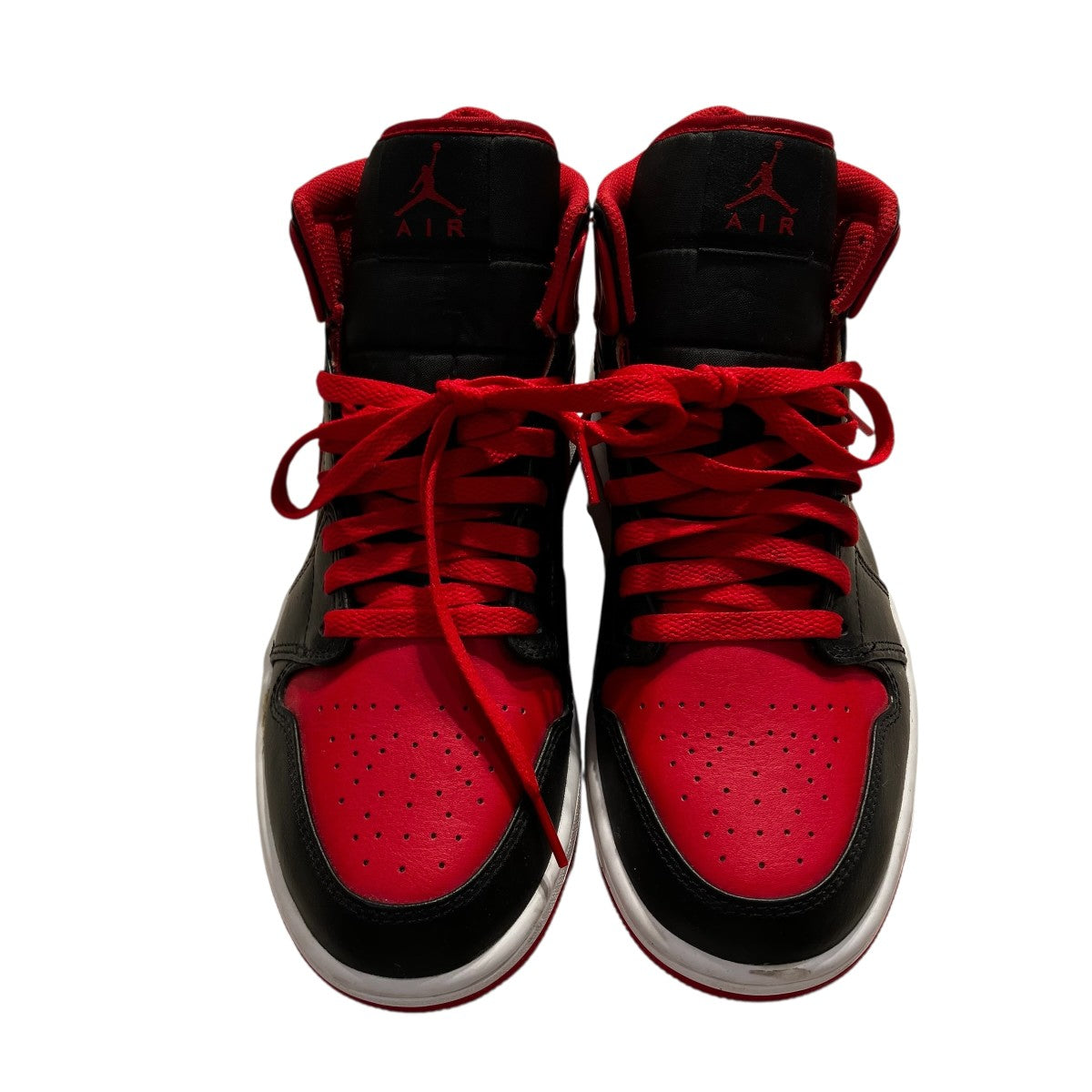 NIKE(ナイキ) Air Jordan 1 Mid Bred ToeハイカットスニーカーDQ8426