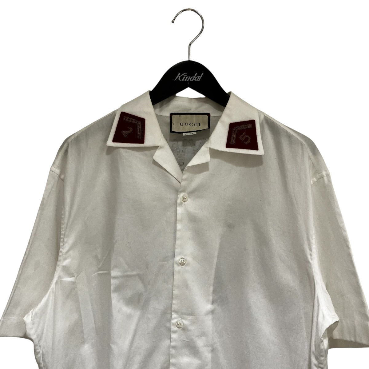 gucci 17ss ミケーレ期 プラネット Hollywoodシャツ GUCCI(グッチ) HOLLYWOOD半袖シャツ478812 478812 ホワイト サイズ 50