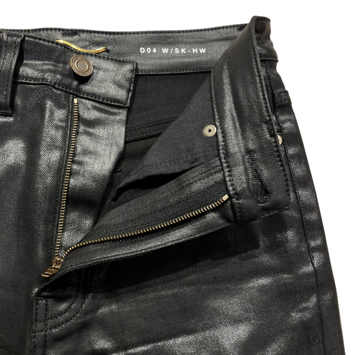 15AWエディ期 コーティング加工ストレッチスキニーパンツデニムパンツ401618