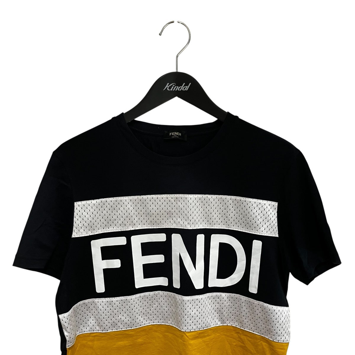FENDI ロゴメッシュ半袖TシャツFAF532 AD3V 古着・中古-3枚目のアイテム画像