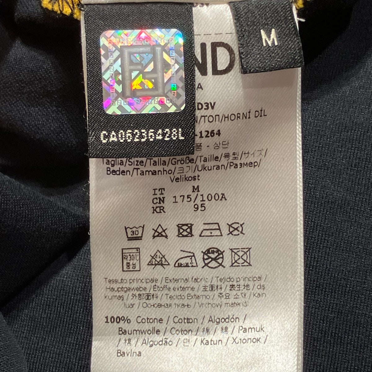 FENDI ロゴメッシュ半袖TシャツFAF532 AD3V 古着・中古-7枚目のアイテム画像