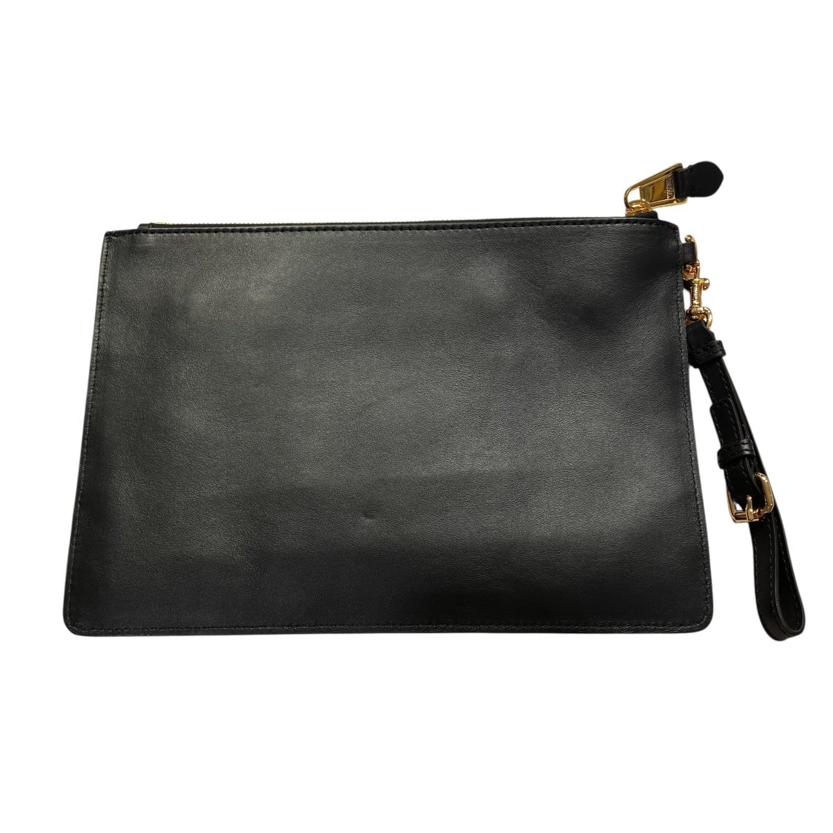 MOSCHINO ロゴ レザークラッチバッグ7A8405 古着・中古-2枚目のアイテム画像