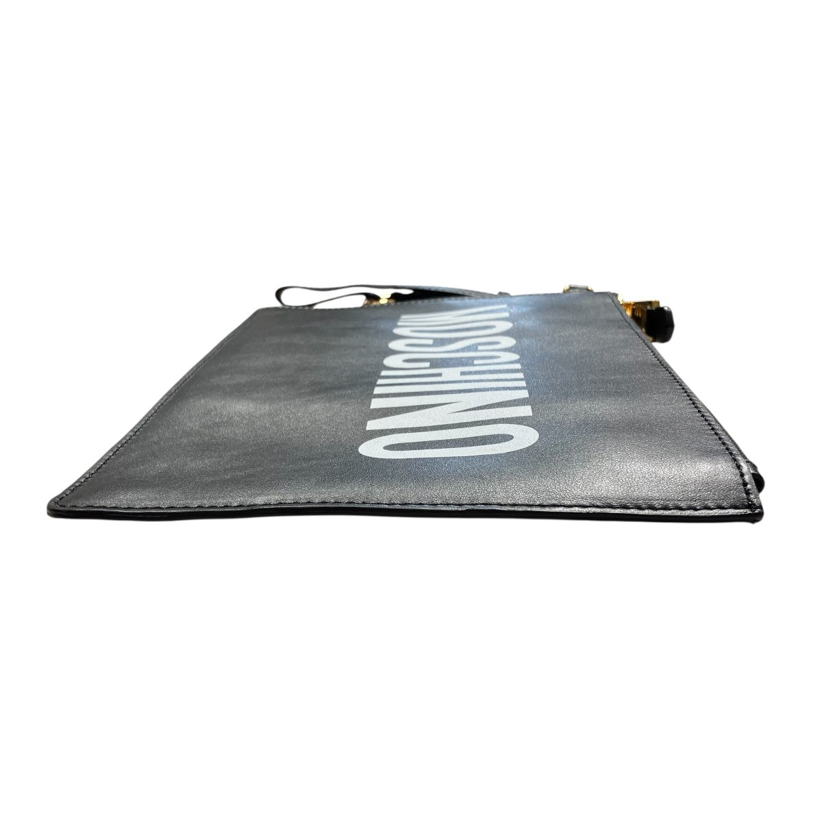 MOSCHINO ロゴ レザークラッチバッグ7A8405 古着・中古-3枚目のアイテム画像