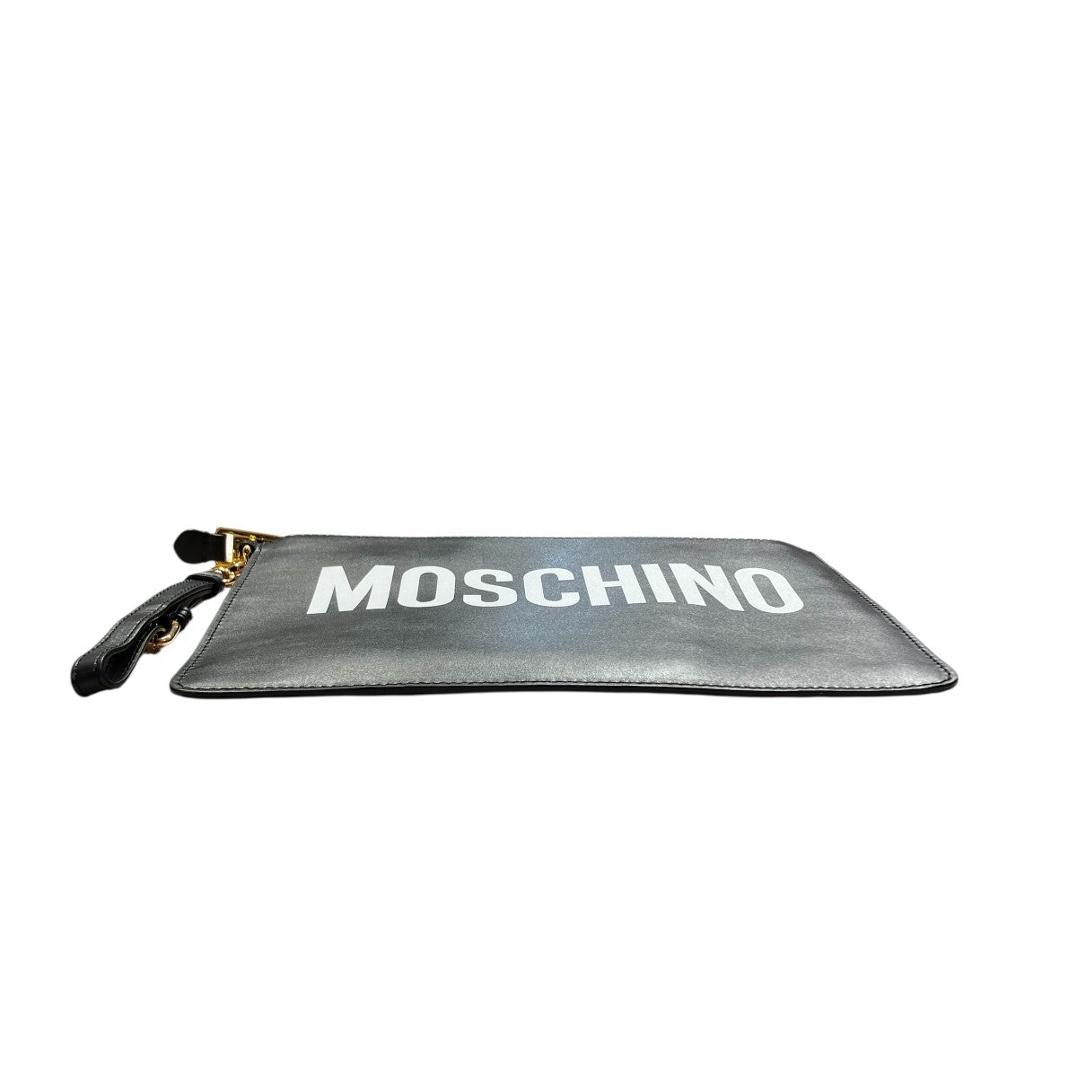 MOSCHINO ロゴ レザークラッチバッグ7A8405 古着・中古-4枚目のアイテム画像