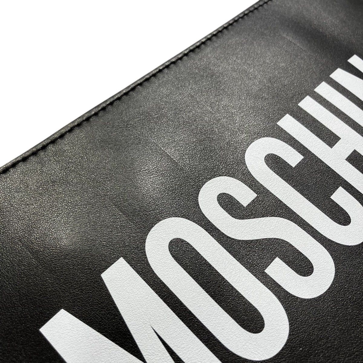 MOSCHINO ロゴ レザークラッチバッグ7A8405 古着・中古-6枚目のアイテム画像