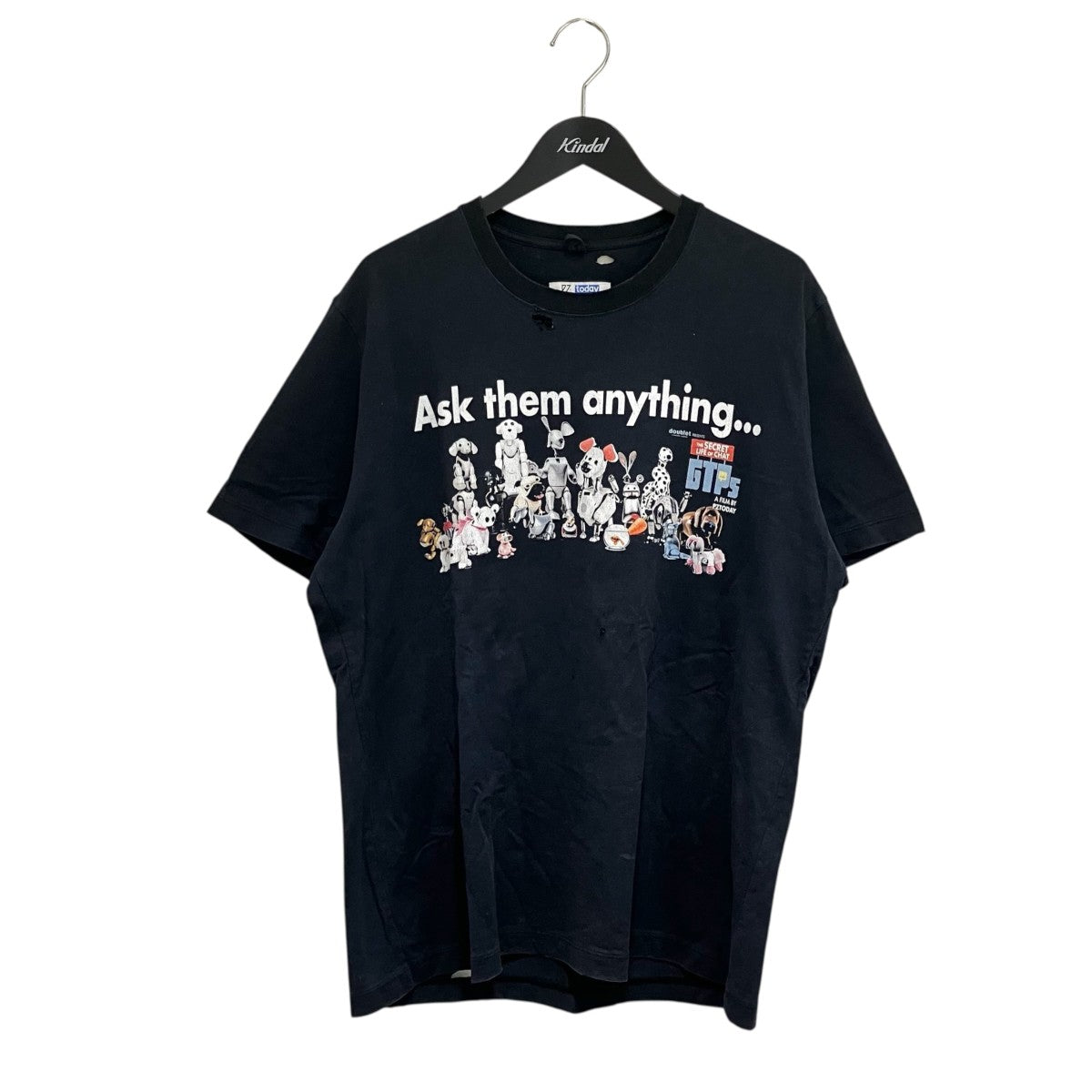 doublet 24SS× PZ TODAY DEVICE GIRLS T-SHIRT半袖Tシャツ24S31CS312 古着・中古-1枚目のアイテム画像