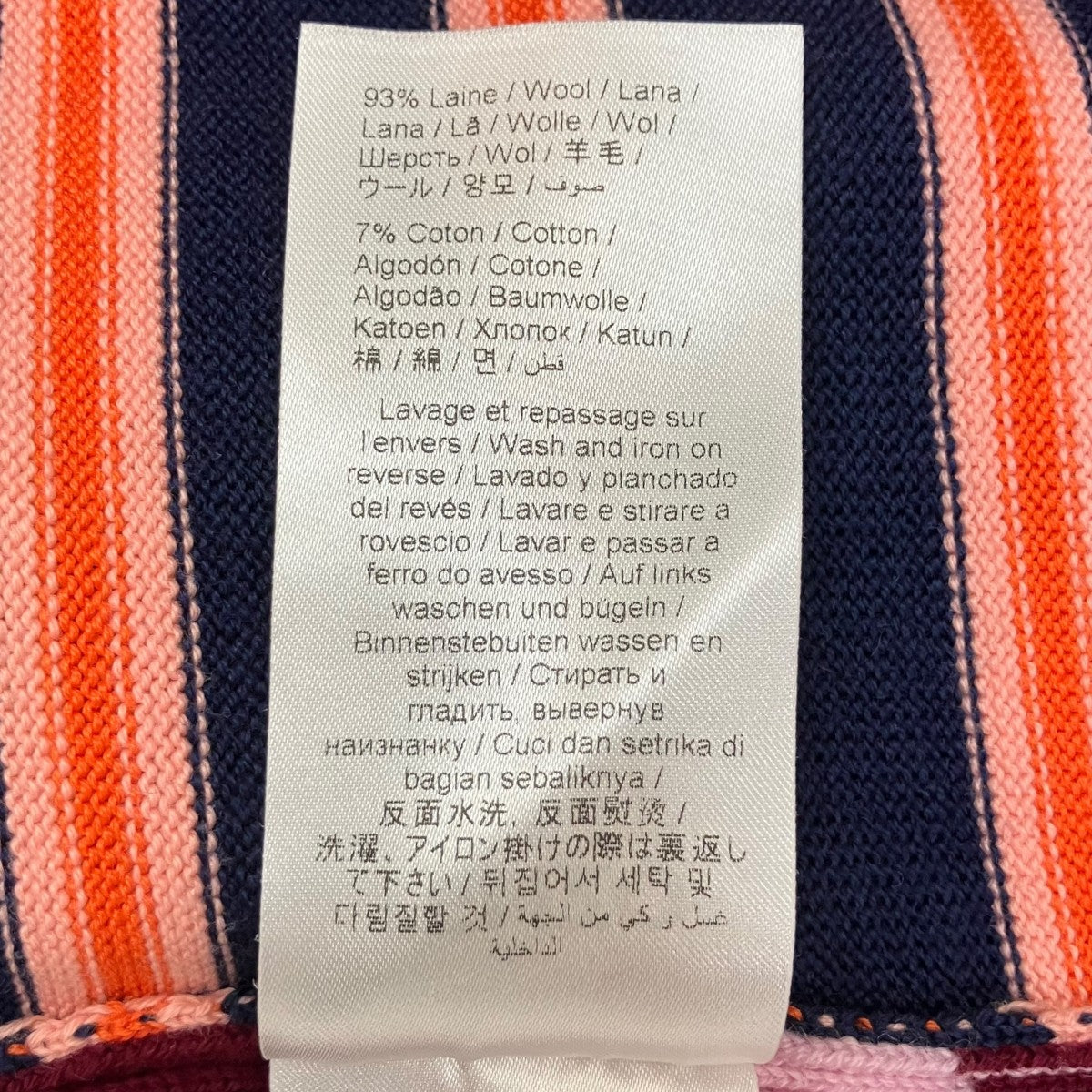 Striped Wool Knit Sweater厚手ニットFC62PU3373CC