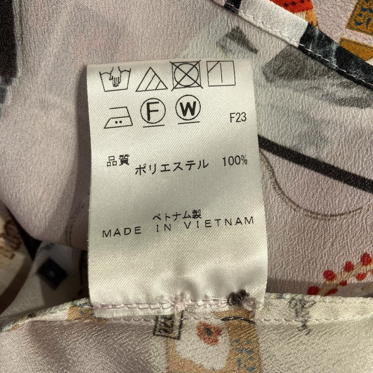 総柄 シャツ コラージュ柄長袖シャツ6915256