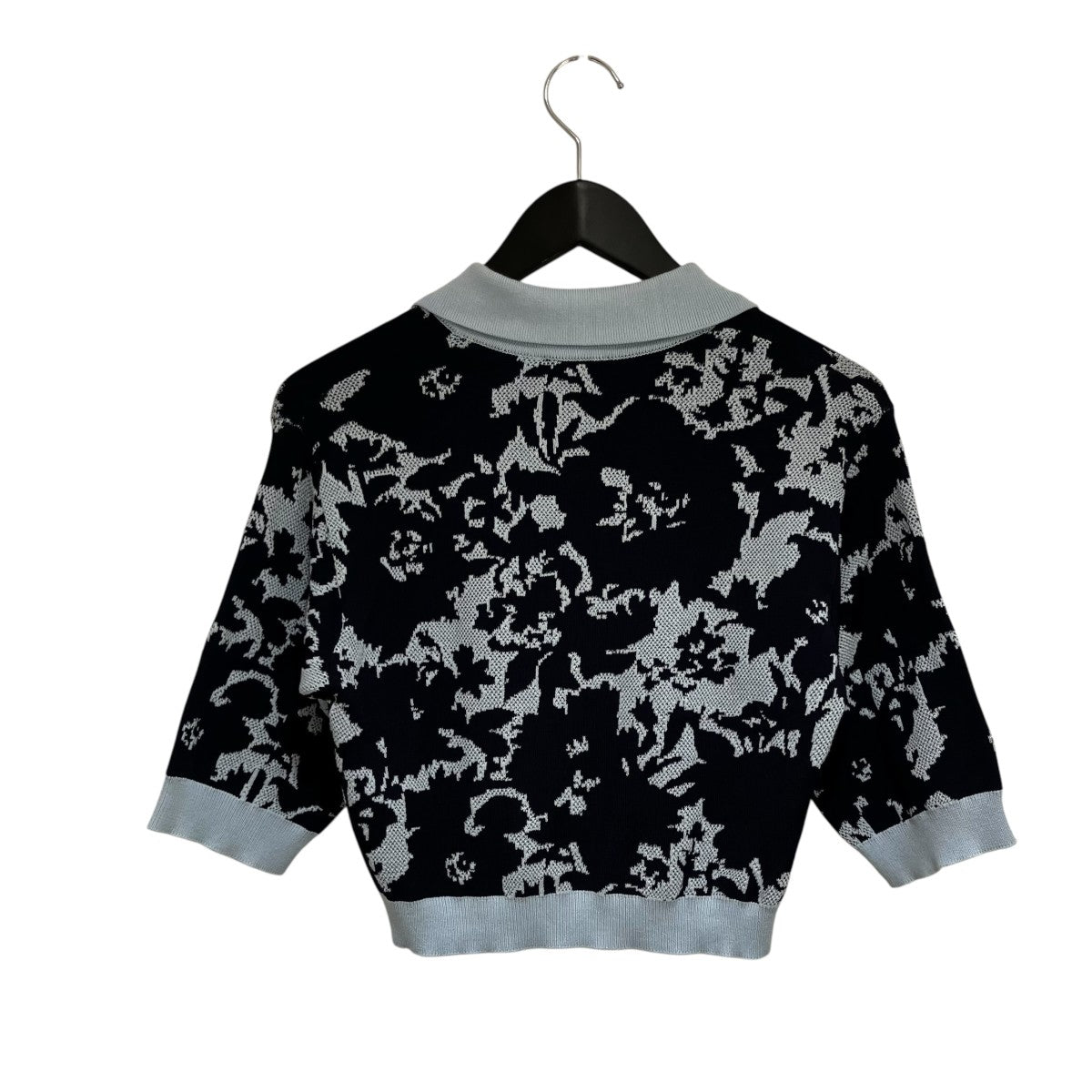 FLOWER CAMO Polo Tops Midnight Blue厚手ニットFE52PU4553CG