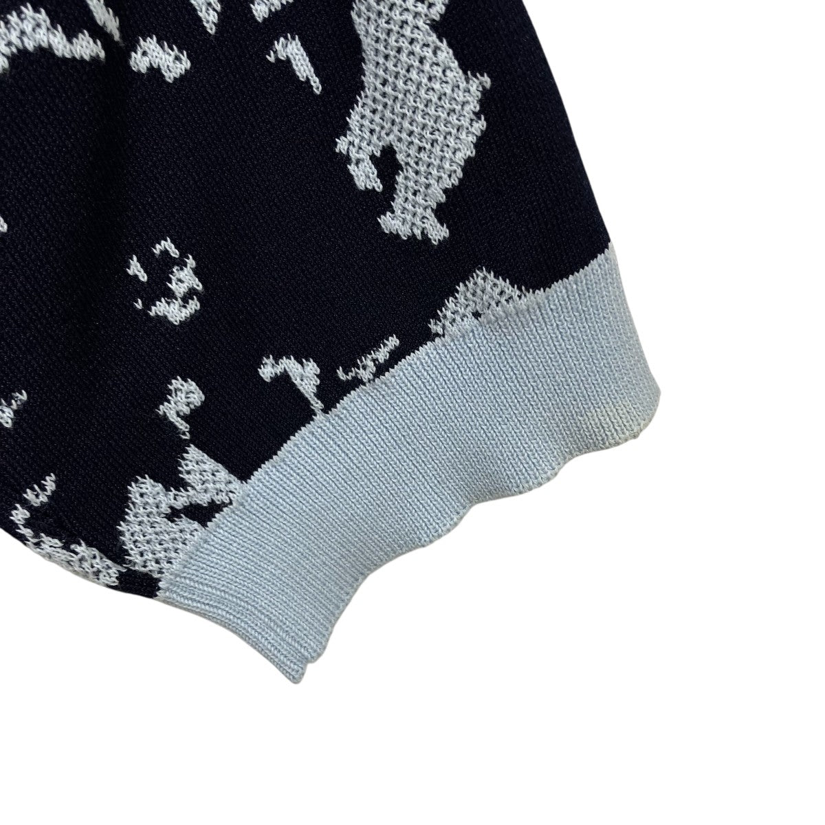 FLOWER CAMO Polo Tops Midnight Blue厚手ニットFE52PU4553CG