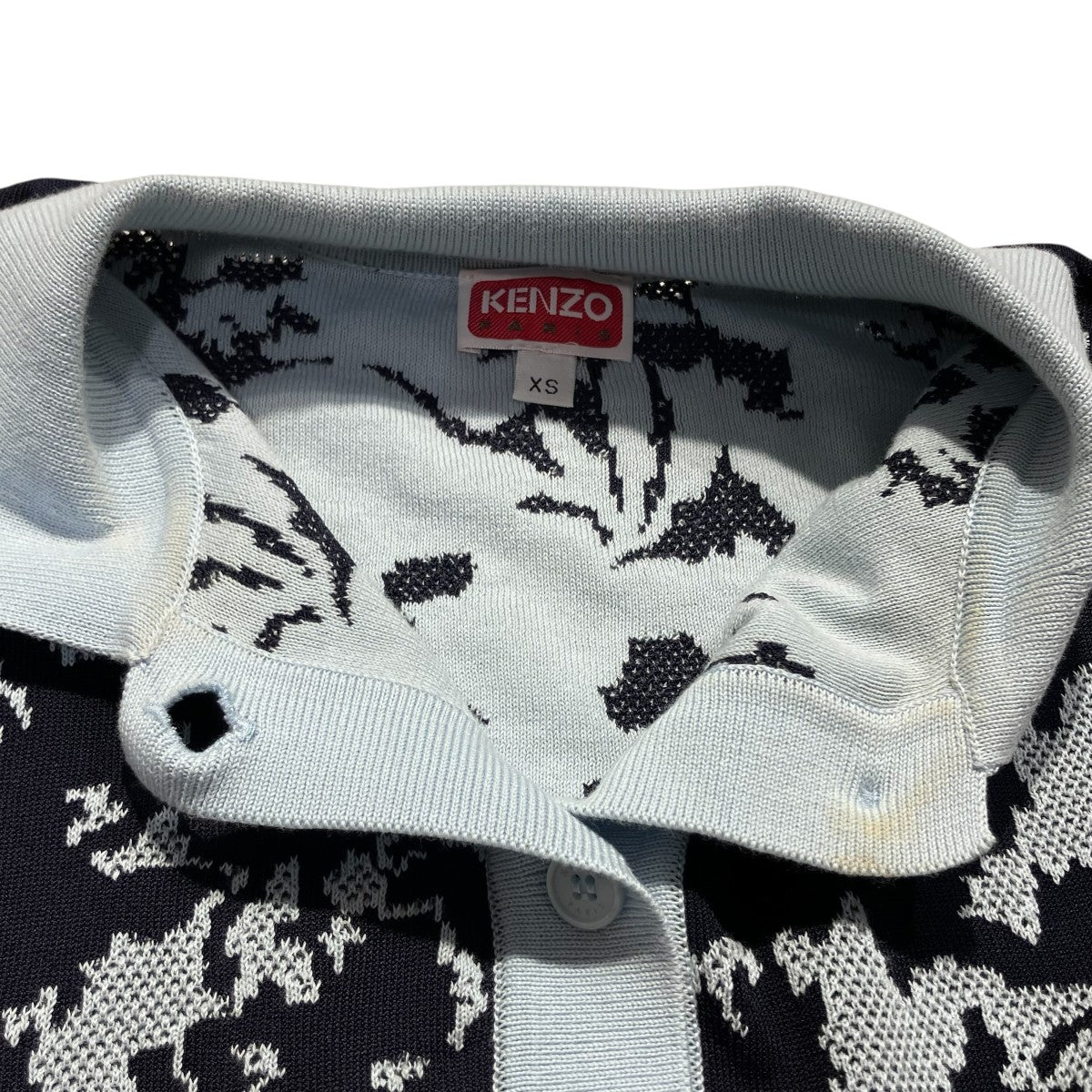 FLOWER CAMO Polo Tops Midnight Blue厚手ニットFE52PU4553CG