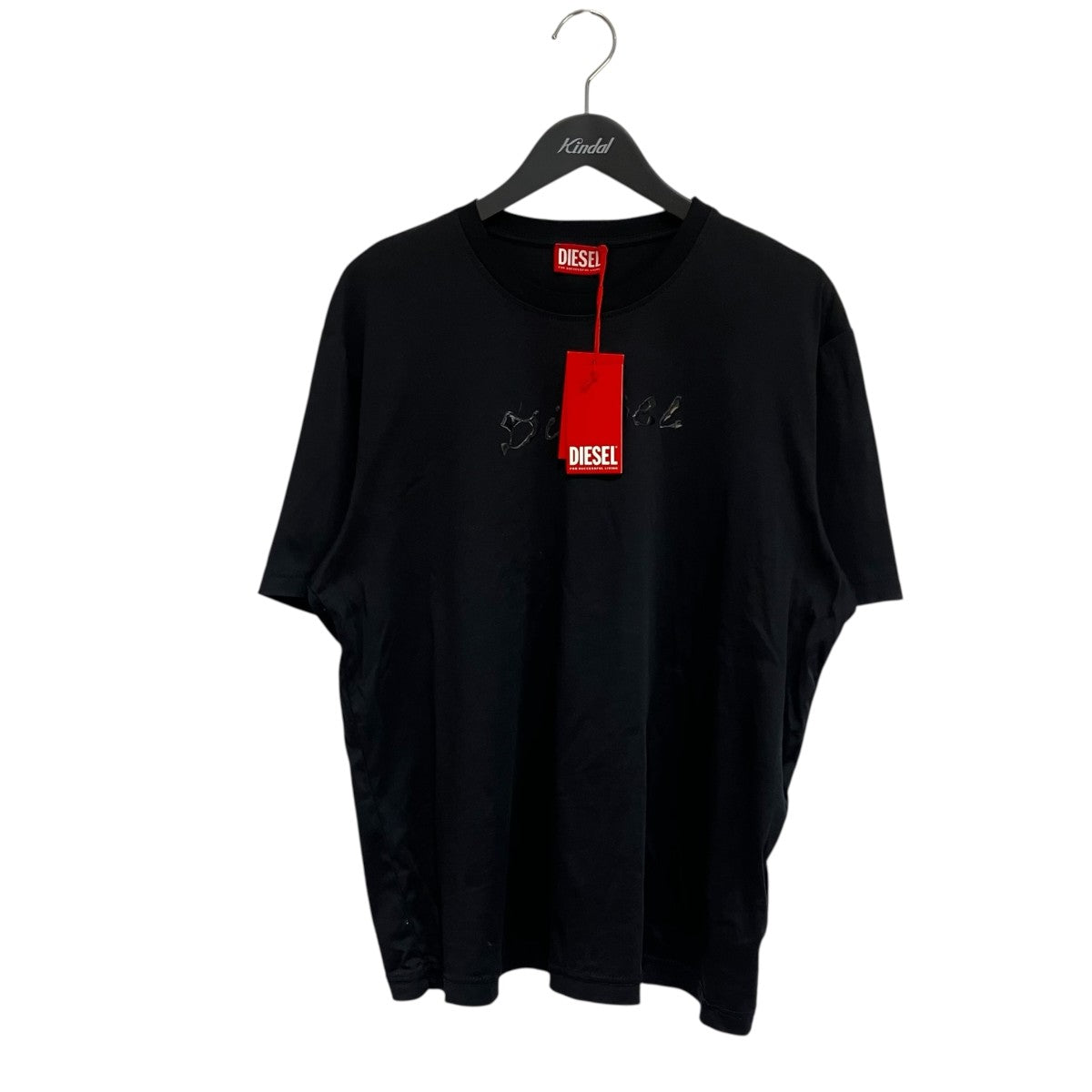 T-Madjust-K2 ラバー ロゴ プリント半袖TシャツA15268