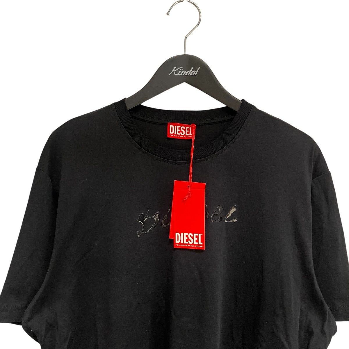 T-Madjust-K2 ラバー ロゴ プリント半袖TシャツA15268