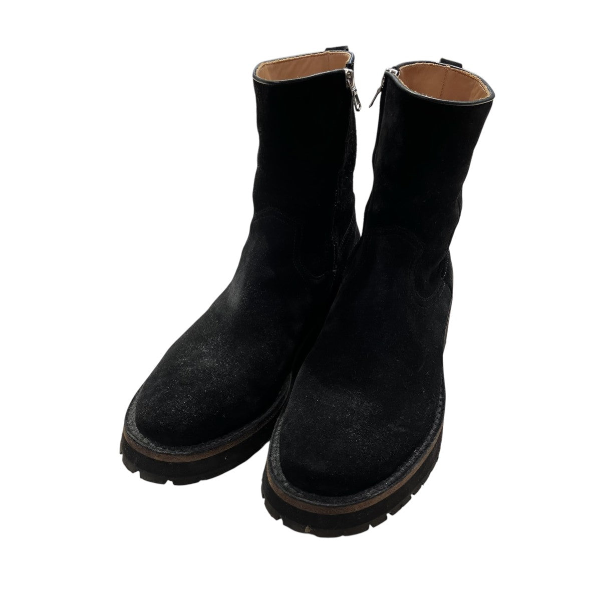 Suede Leather Side Zipper Bootsブーツ163