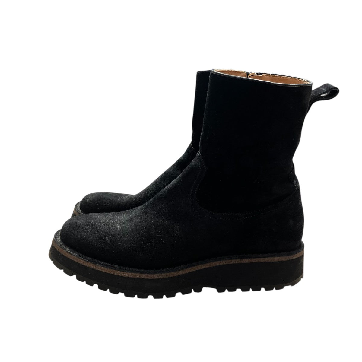 Suede Leather Side Zipper Bootsブーツ163