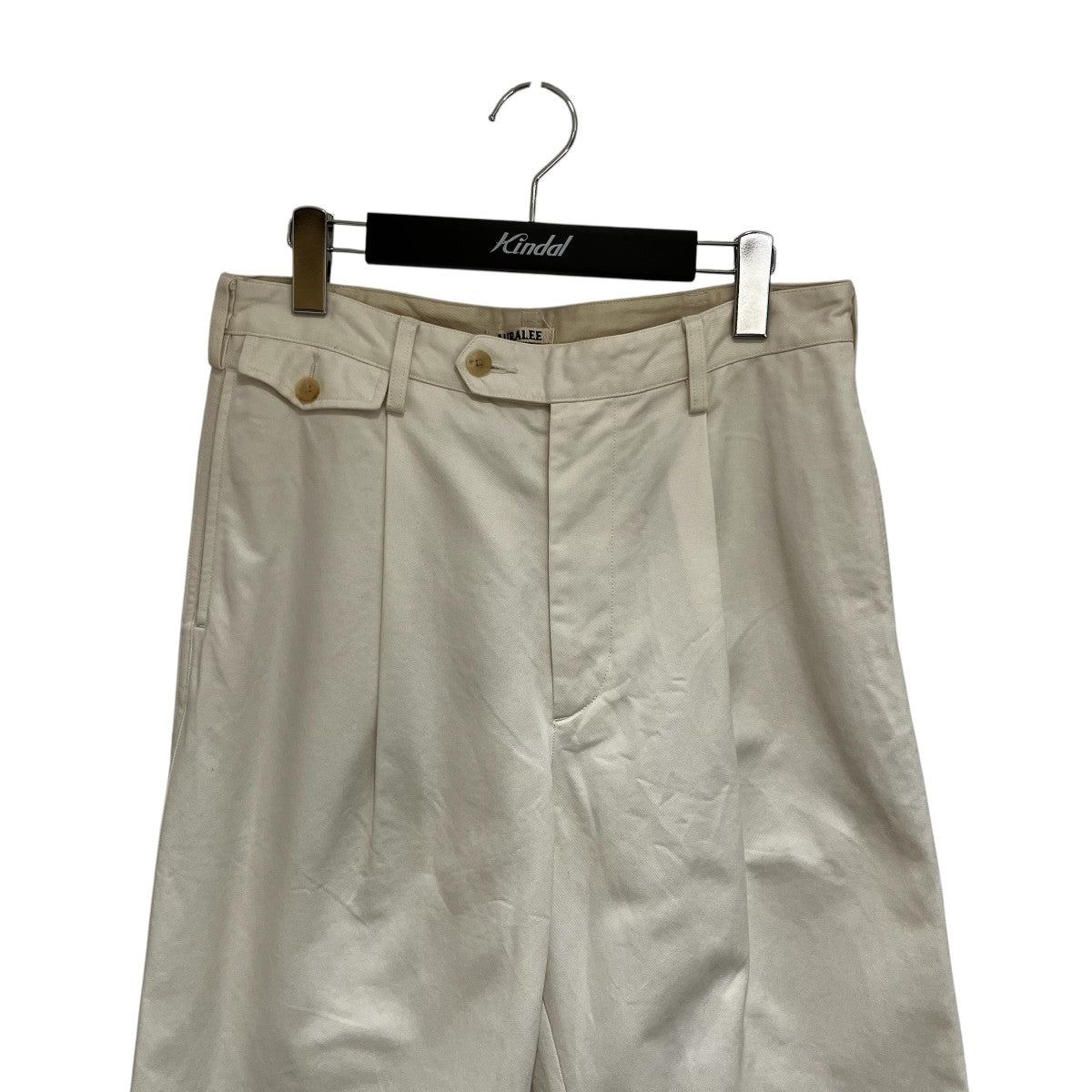 25SSWASHED FINX CHINO ONEーTUCKワイドパンツA25SP02FC