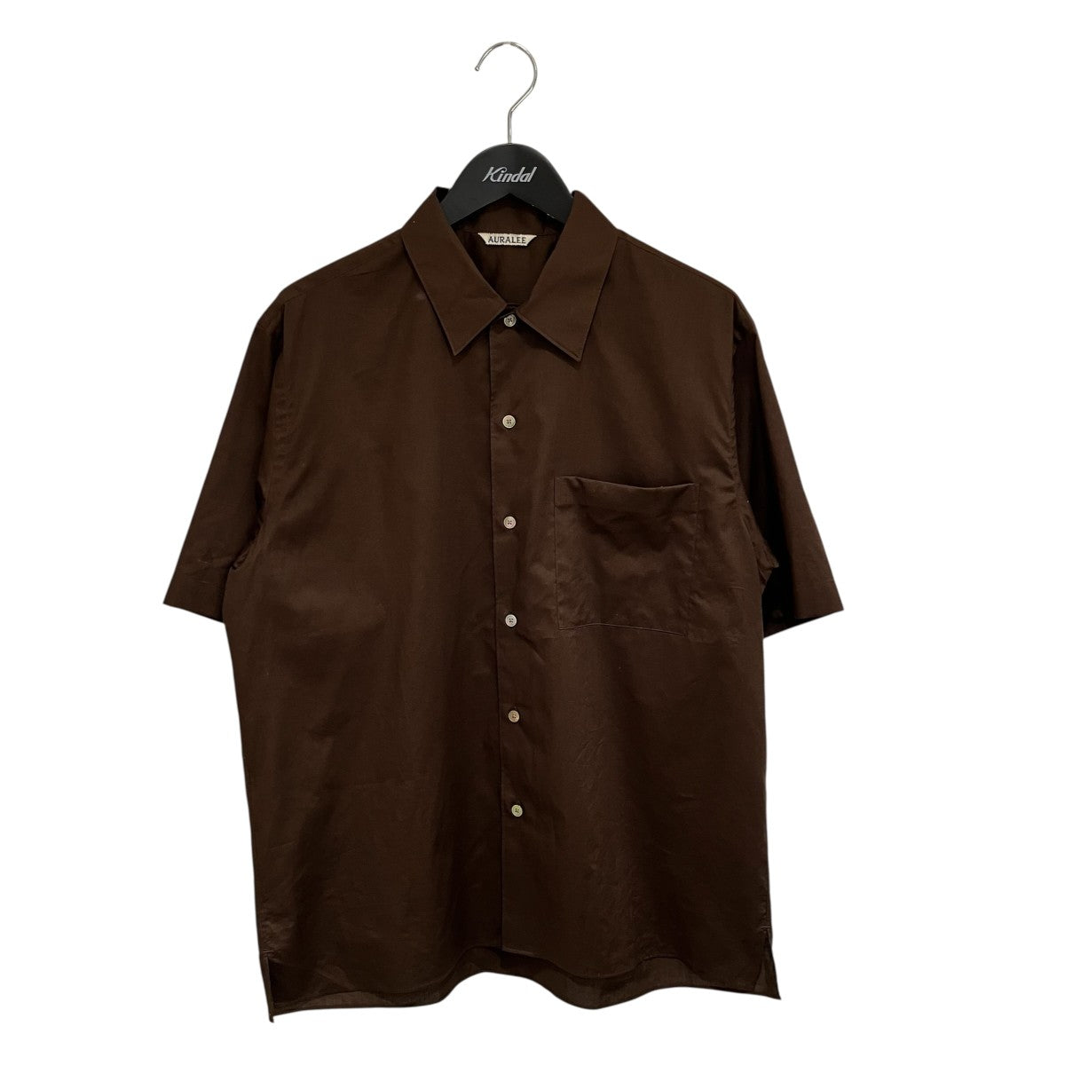 WASHED FINX TYPEWRITER OPEN COLLAR半袖シャツA25SS03TL