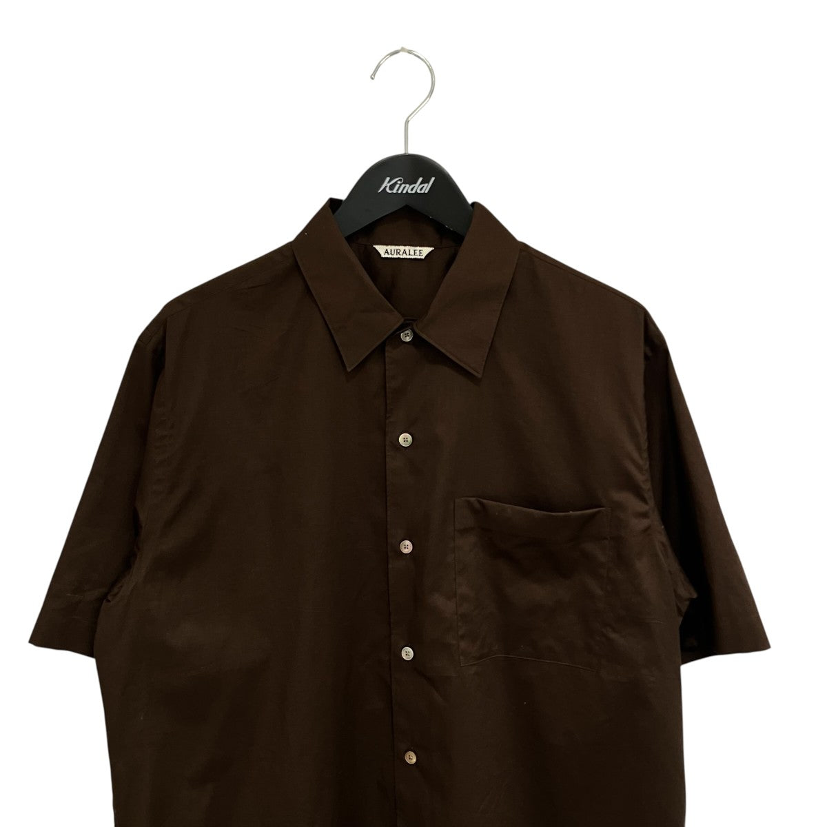 WASHED FINX TYPEWRITER OPEN COLLAR半袖シャツA25SS03TL