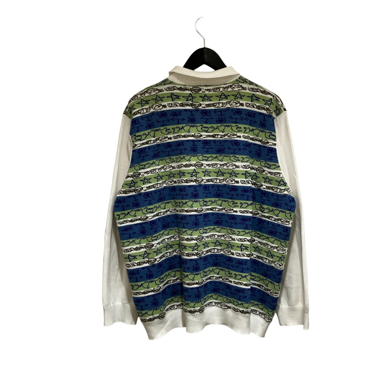 23SSGRAFFITI KNIT POLO長袖ポロシャツTTT-2023SS-KT06