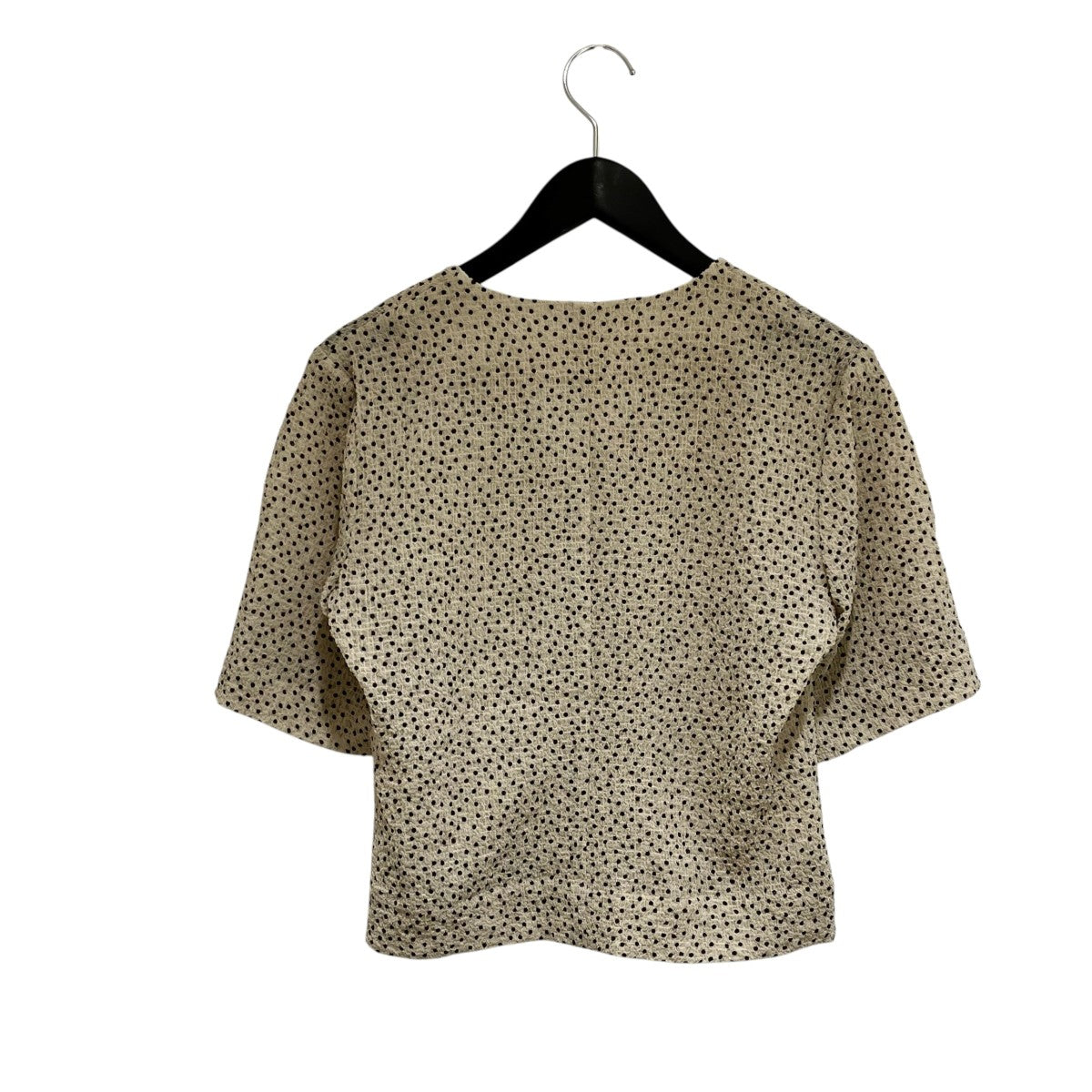 25AWVneck Dot Blouse半袖ブラウス62520422