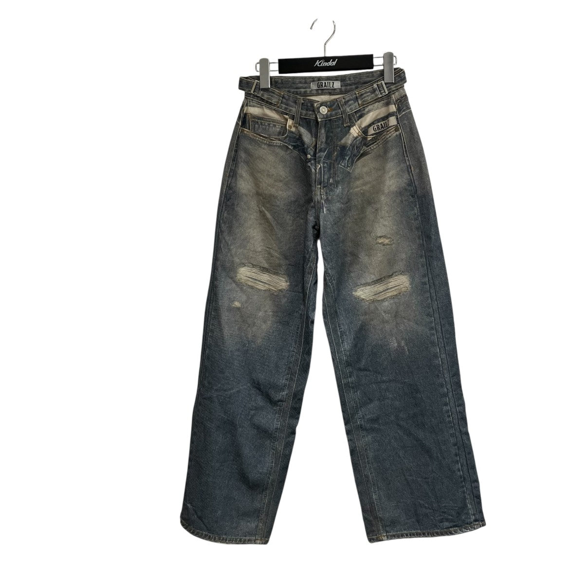 WASHING ILLUSION DENIM PANTSデニムパンツ